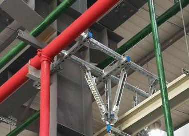 宾阳该抗震支架的整体式支吊架结构协调性好
